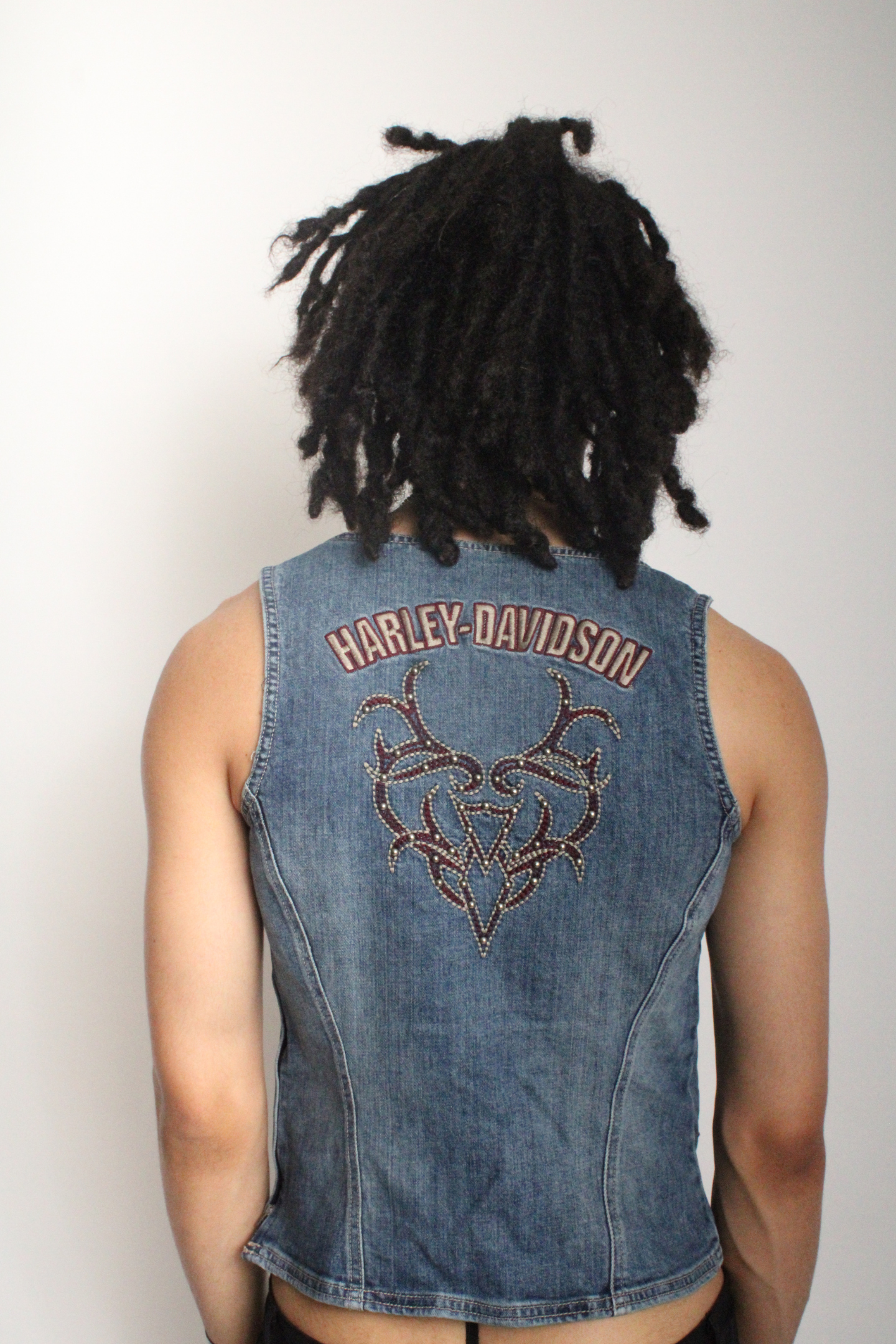 Vintage Harley Denim Vest Y2K 2000s