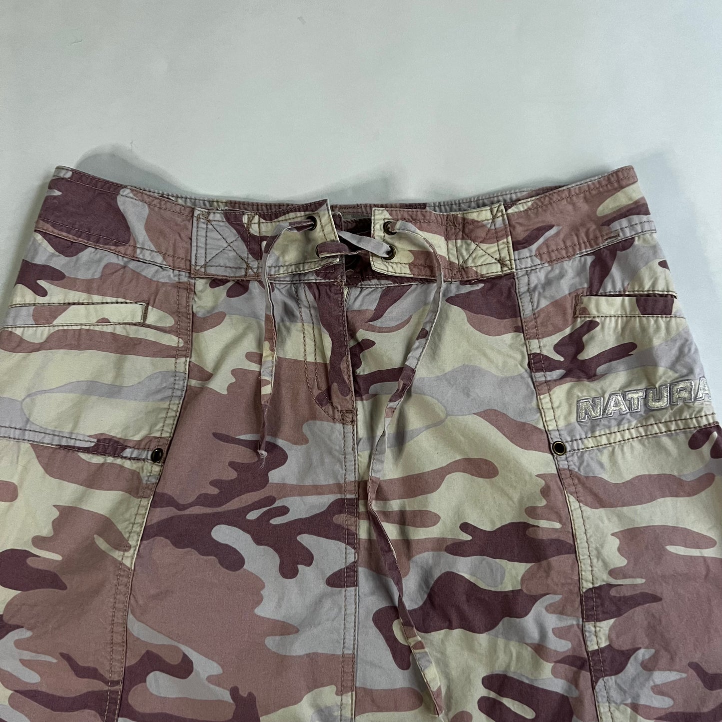 Vintage 2000s Pink Camo Mini Skirt