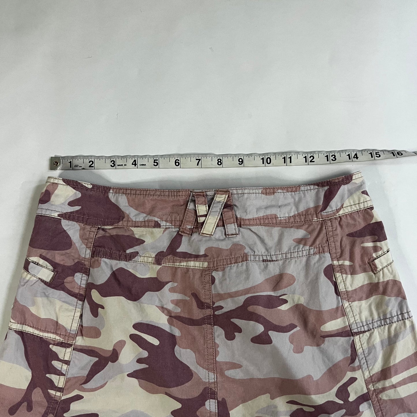 Vintage 2000s Pink Camo Mini Skirt