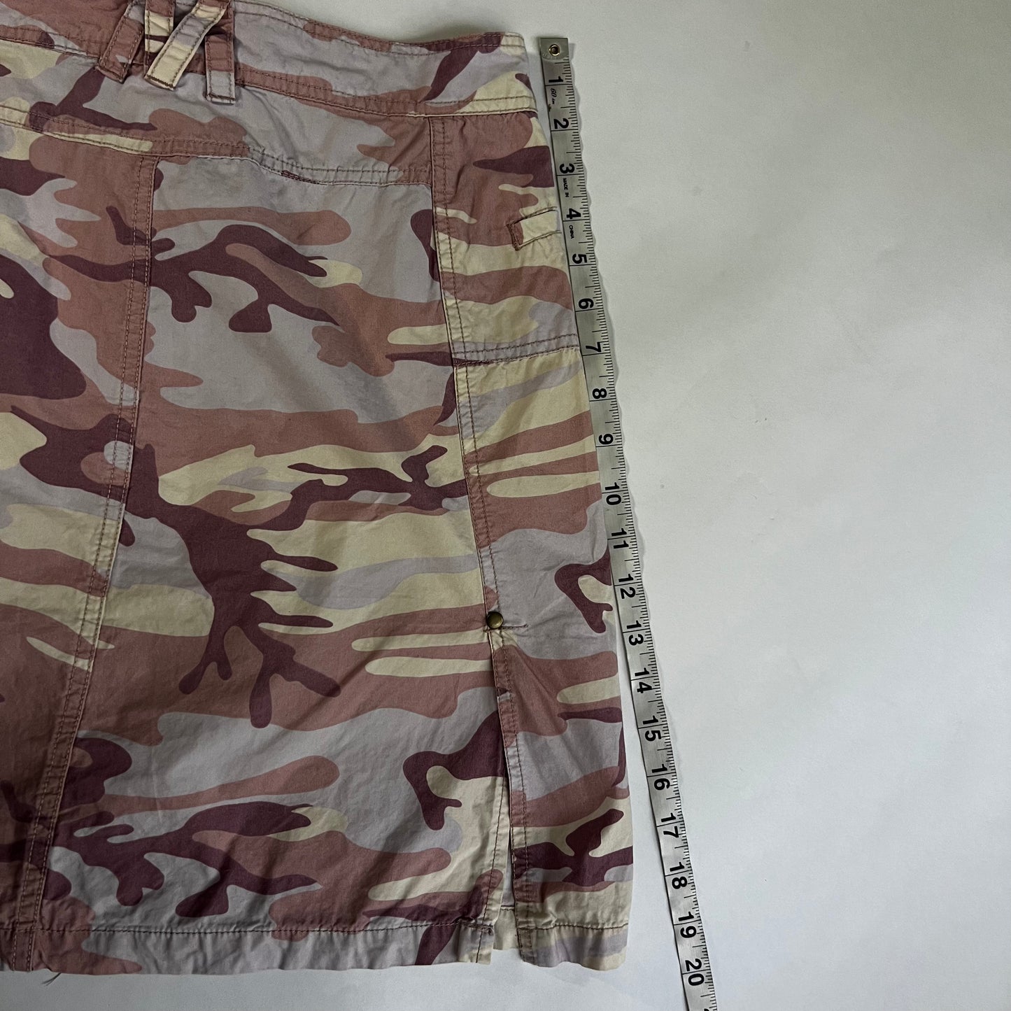 Vintage 2000s Pink Camo Mini Skirt