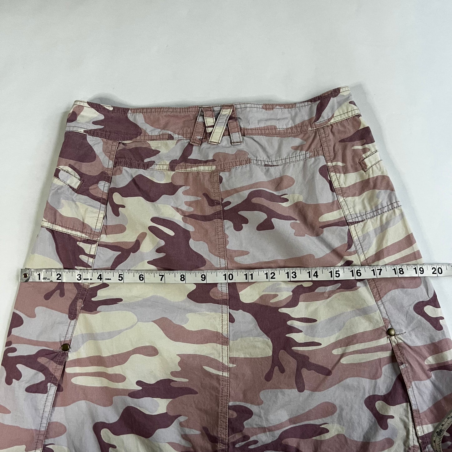 Vintage 2000s Pink Camo Mini Skirt