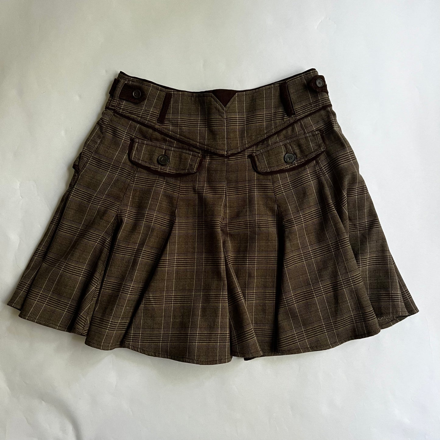 Vintage Plaid Mini Skirt Y2K 2000s