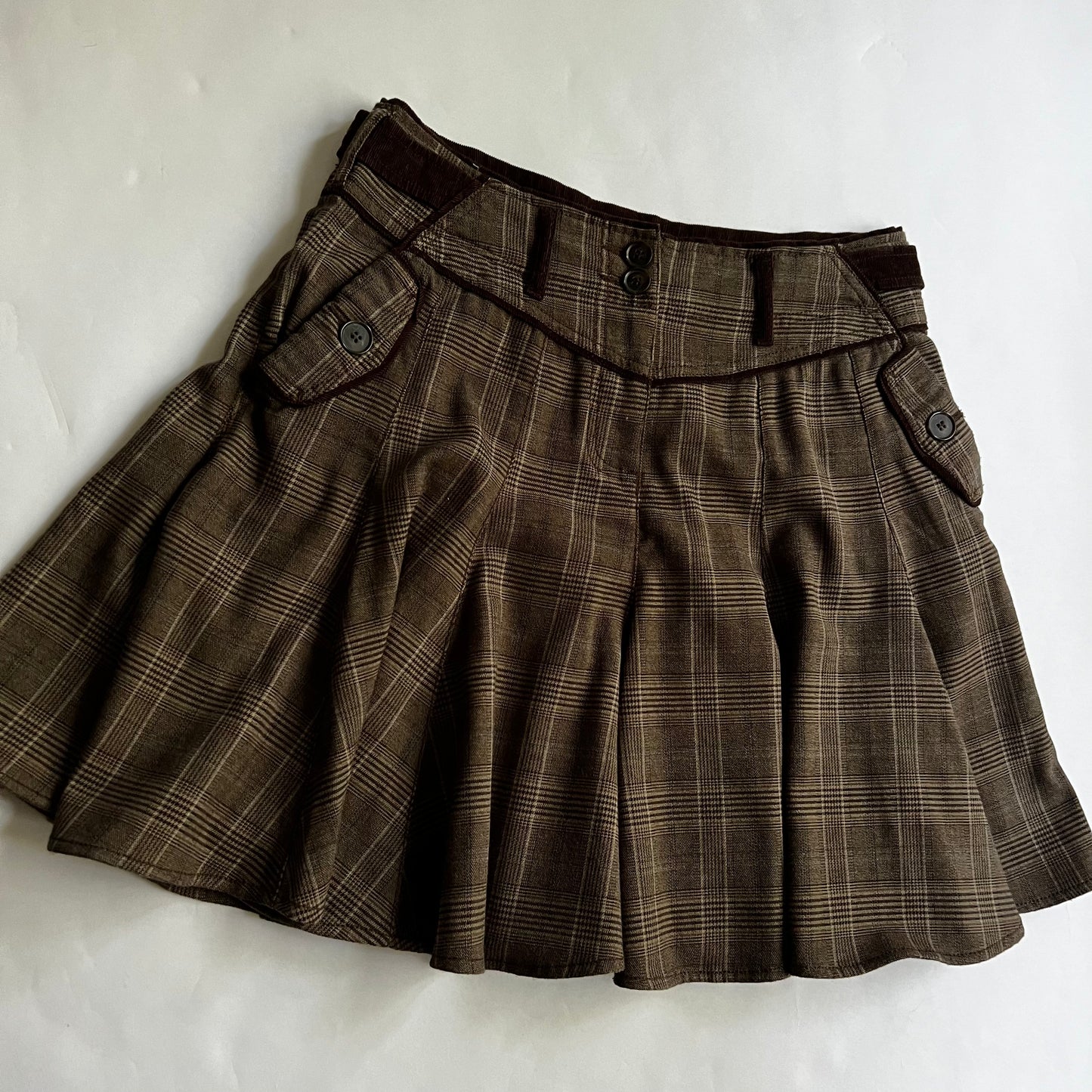 Vintage Plaid Mini Skirt Y2K 2000s