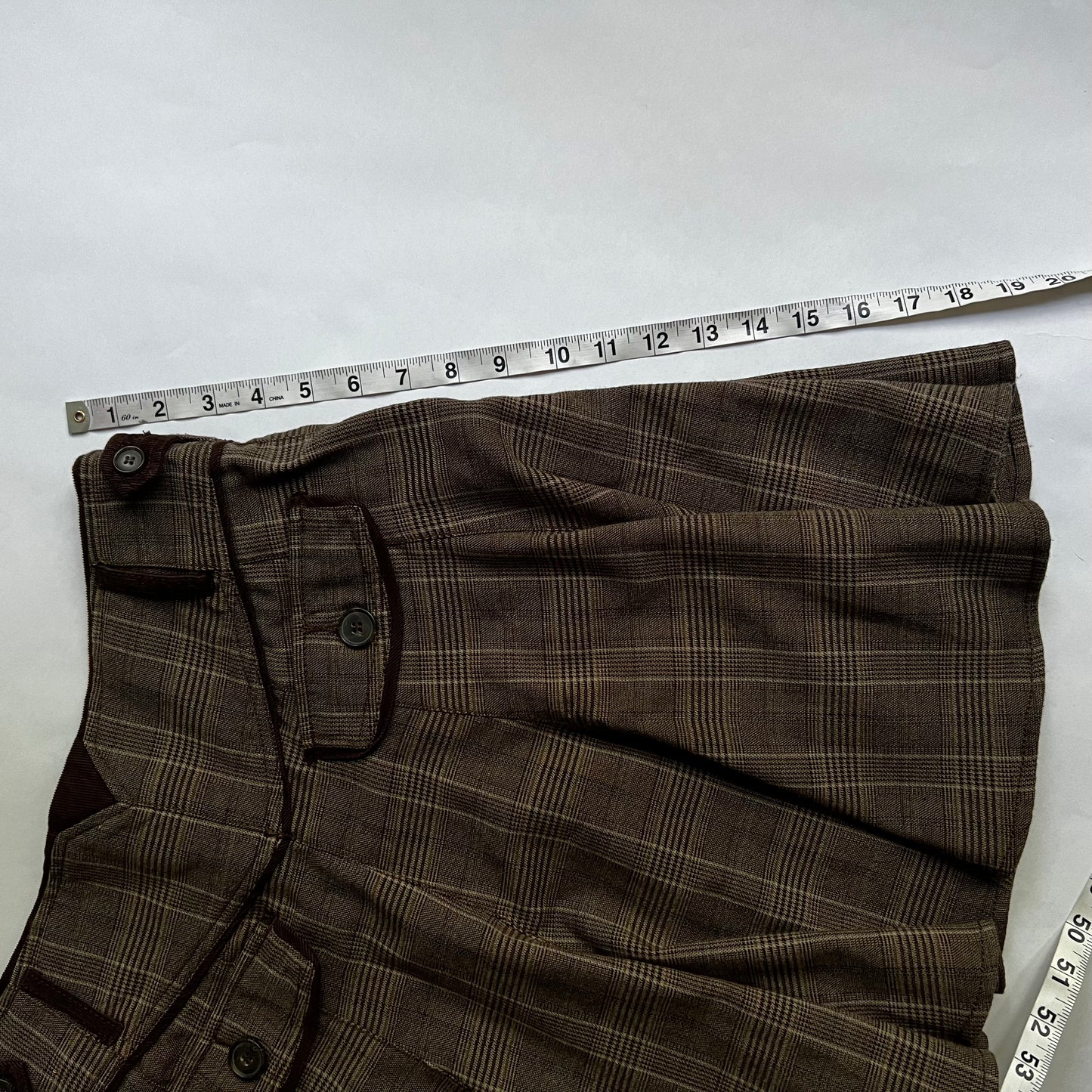 Vintage Plaid Mini Skirt Y2K 2000s