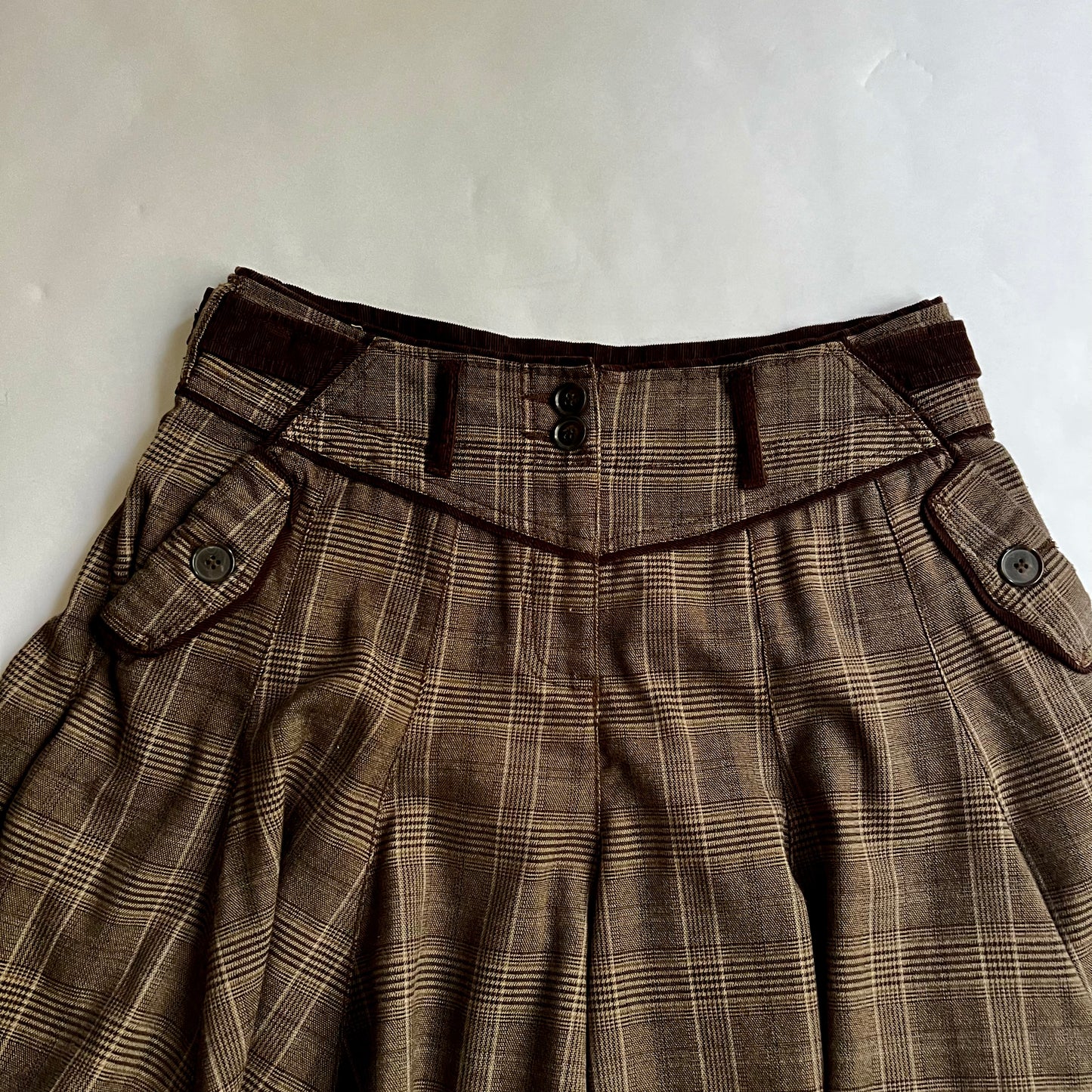 Vintage Plaid Mini Skirt Y2K 2000s