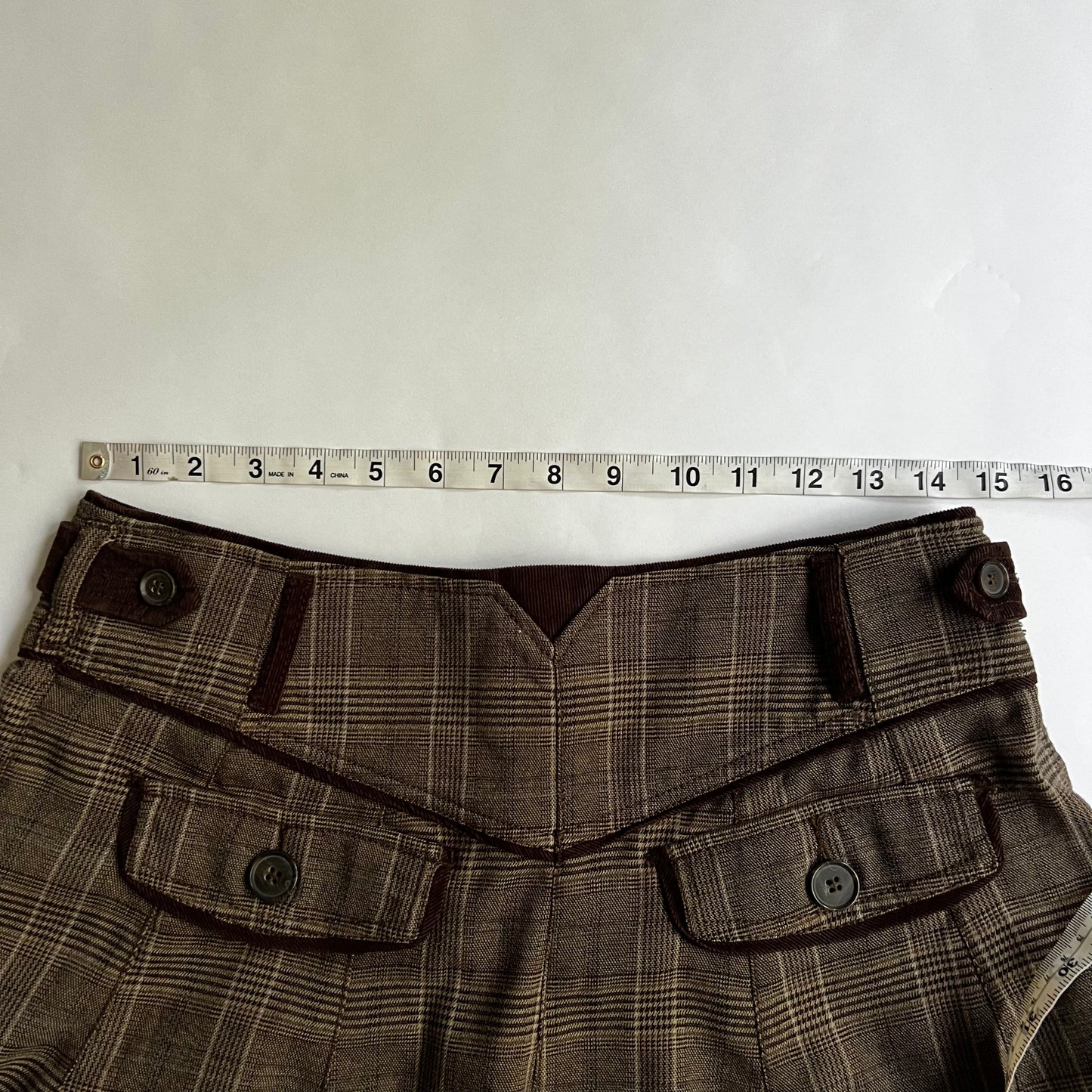 Vintage Plaid Mini Skirt Y2K 2000s