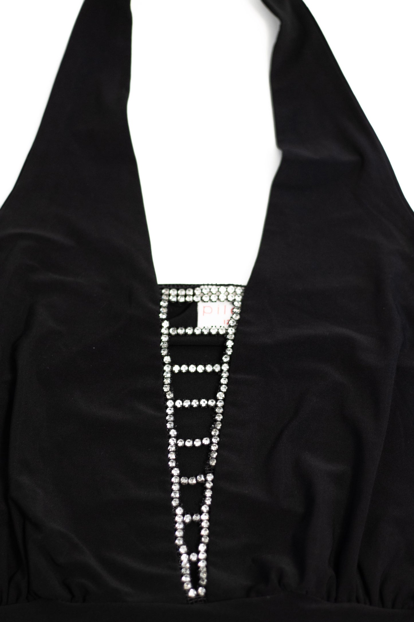 Pilot Rhinestone Embellished Halter