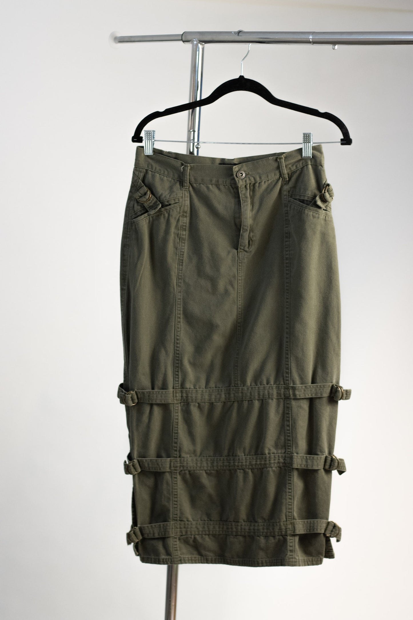 Star Wear Jeans Bondage Midi Skirt