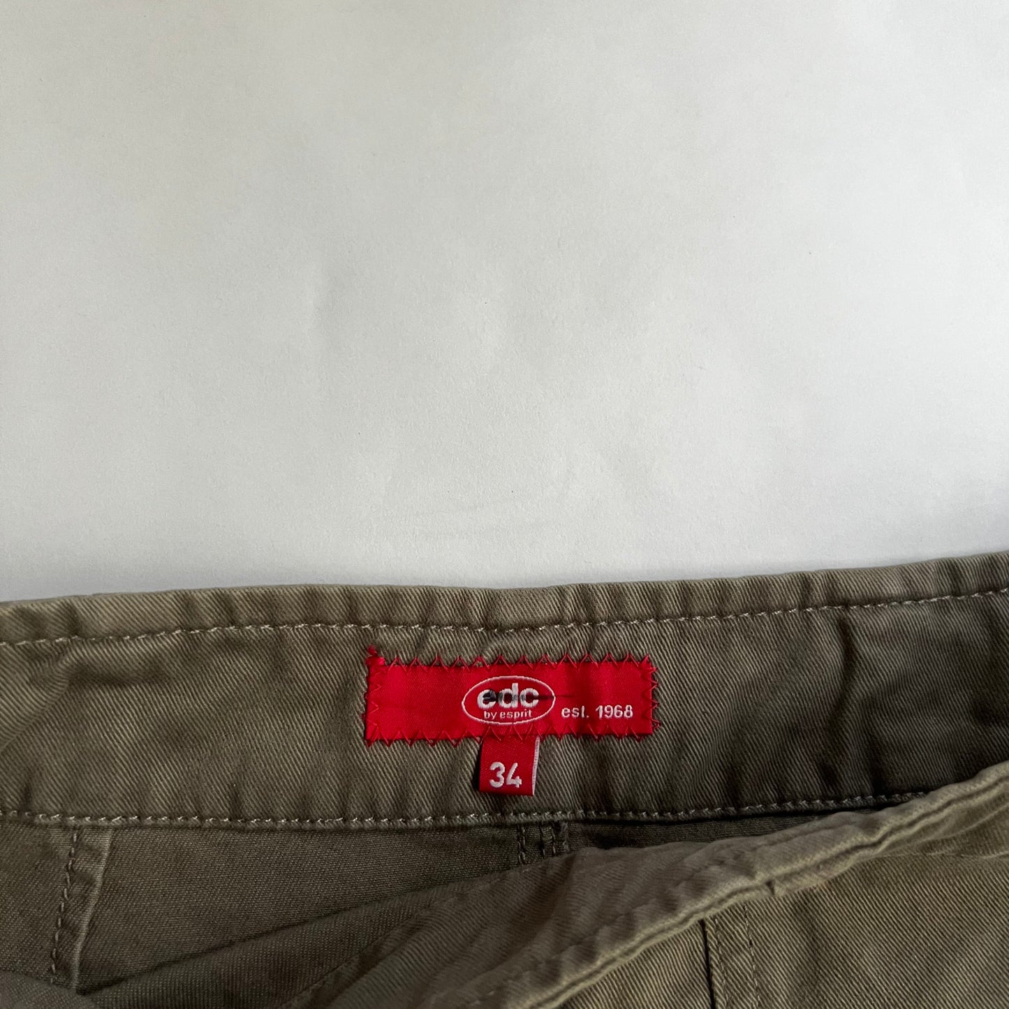 Vintage 2000s Army Girl Cargo Midi Skirt