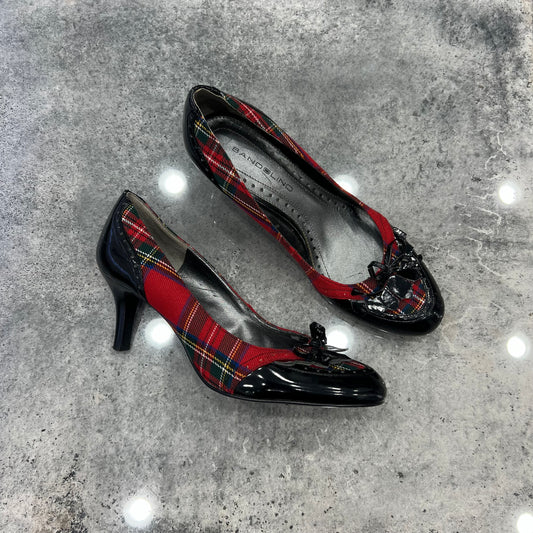 00s Plaid Pin Up Coquette Kitten Heel