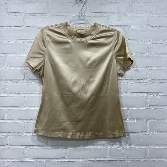 00s Gold Metallic Top