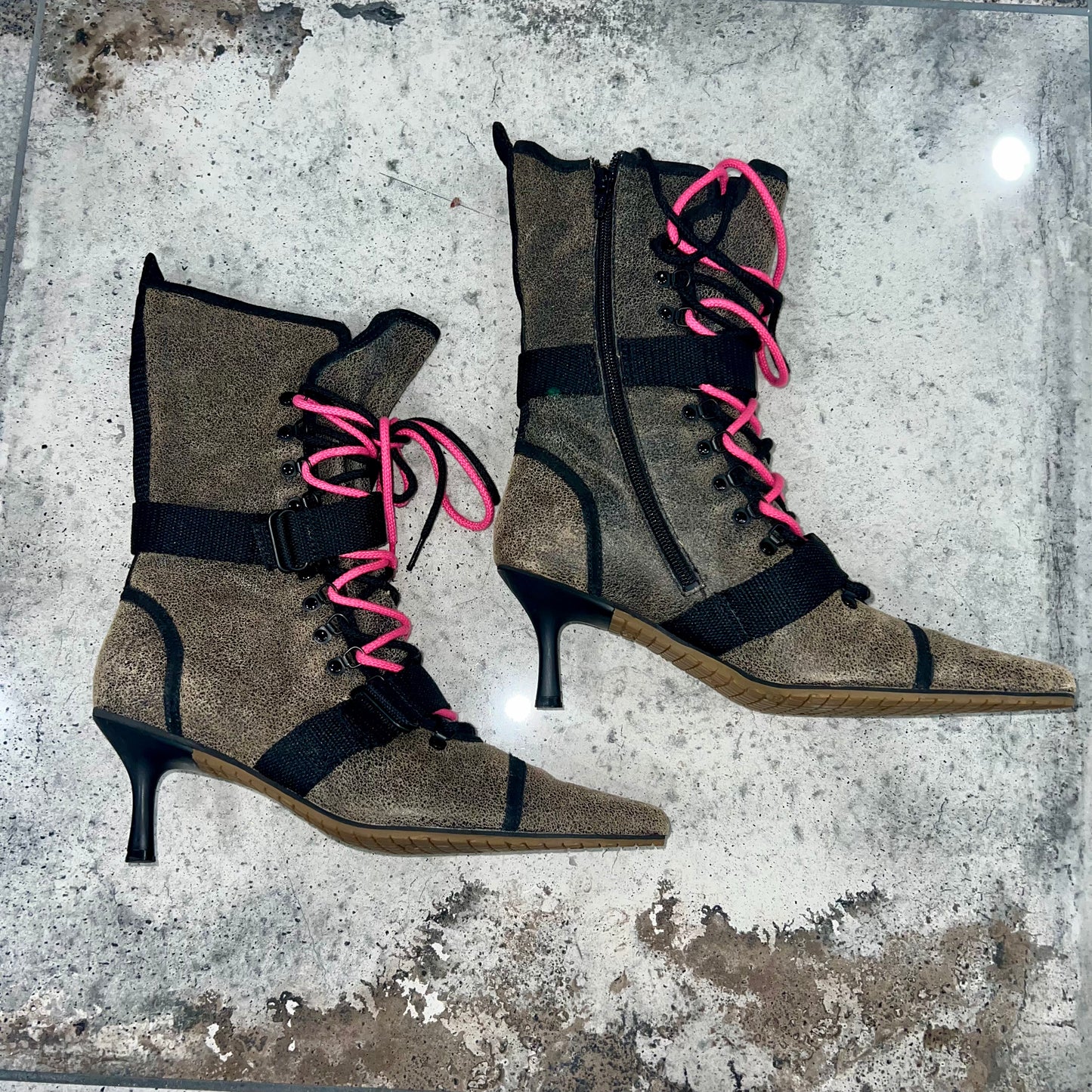 00s 'Diesel' Lace Up Boots