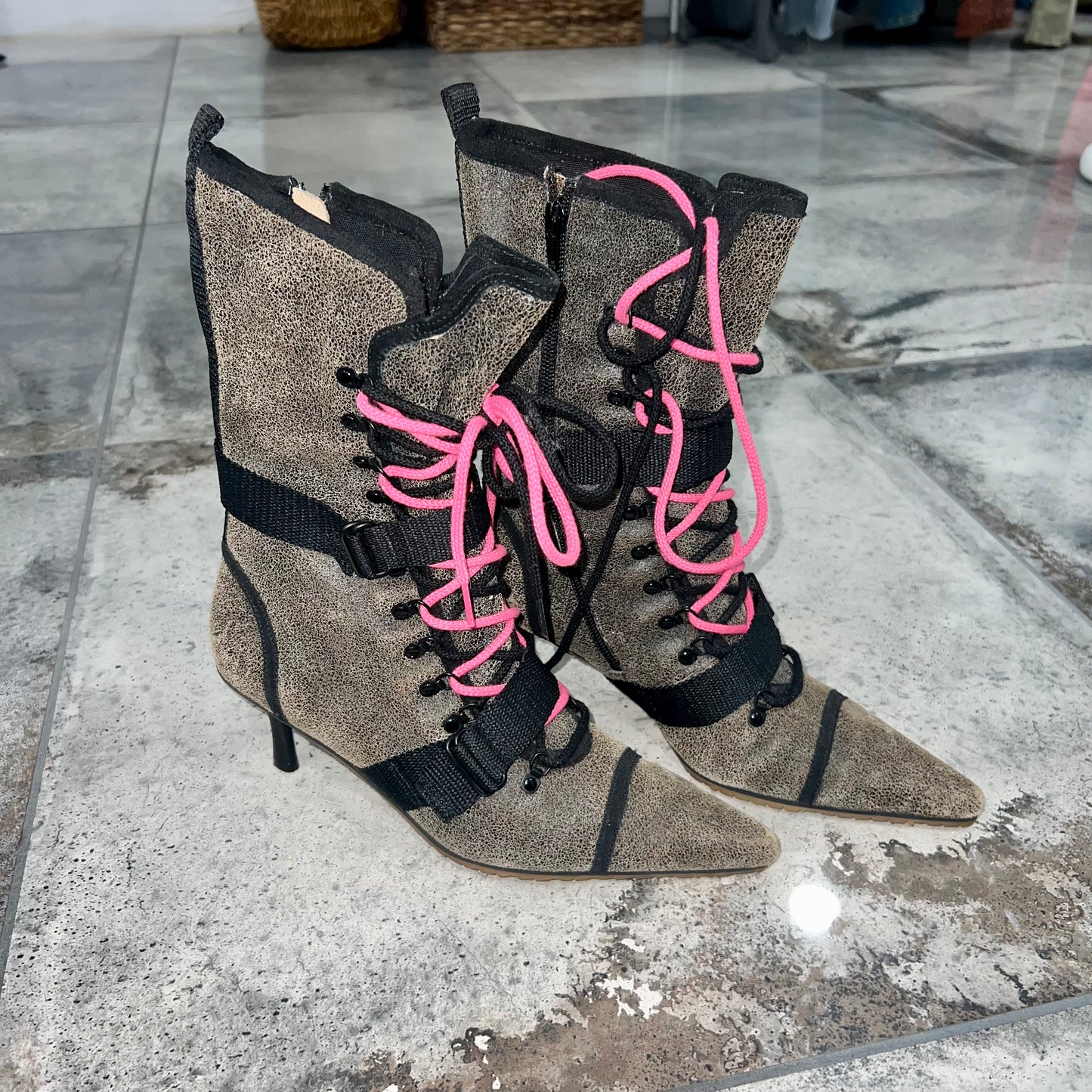 00s 'Diesel' Lace Up Boots