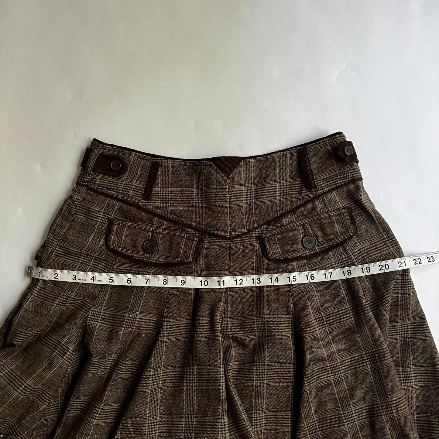 Vintage Plaid Mini Skirt Y2K 2000s
