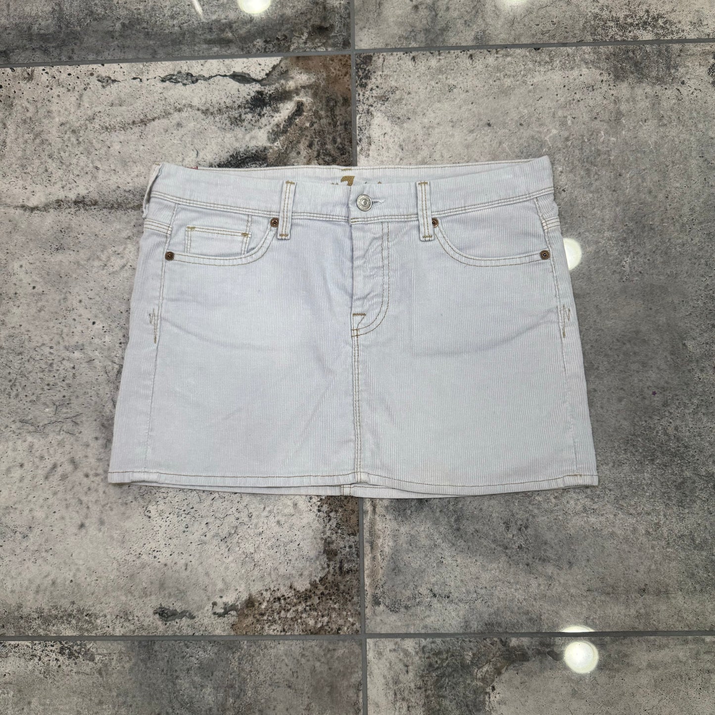 00s cutoff mini skirt