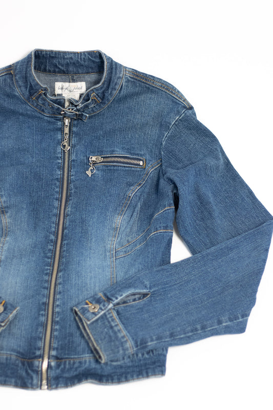 Baby Phat Denim Moto Jacket