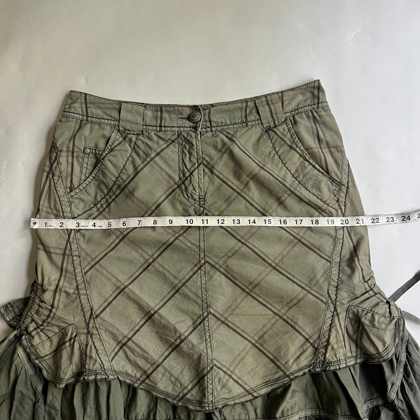 Vintage 2000s Cyber Midi Skirt