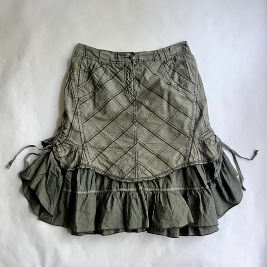 Vintage 2000s Cyber Midi Skirt