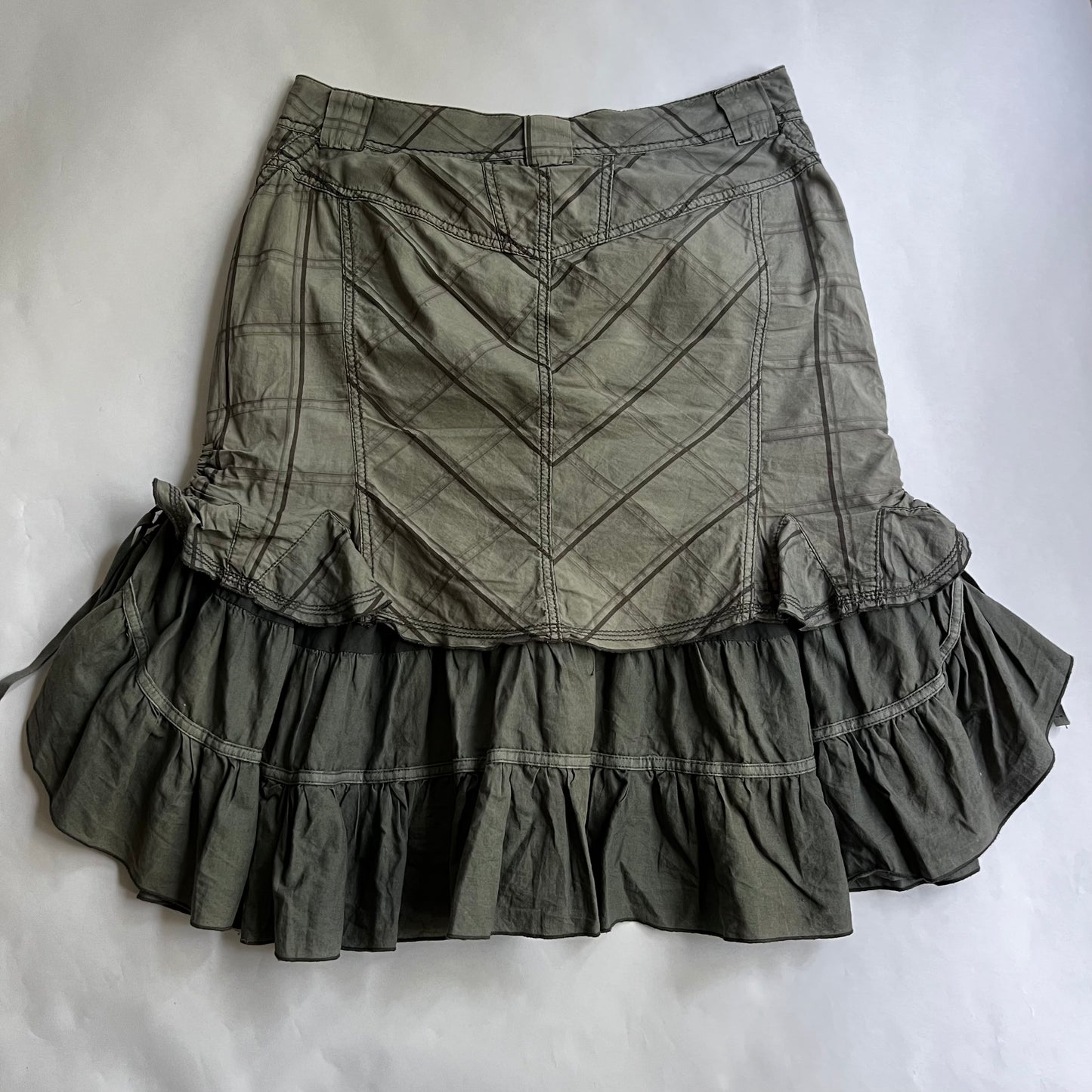 Vintage 2000s Cyber Midi Skirt