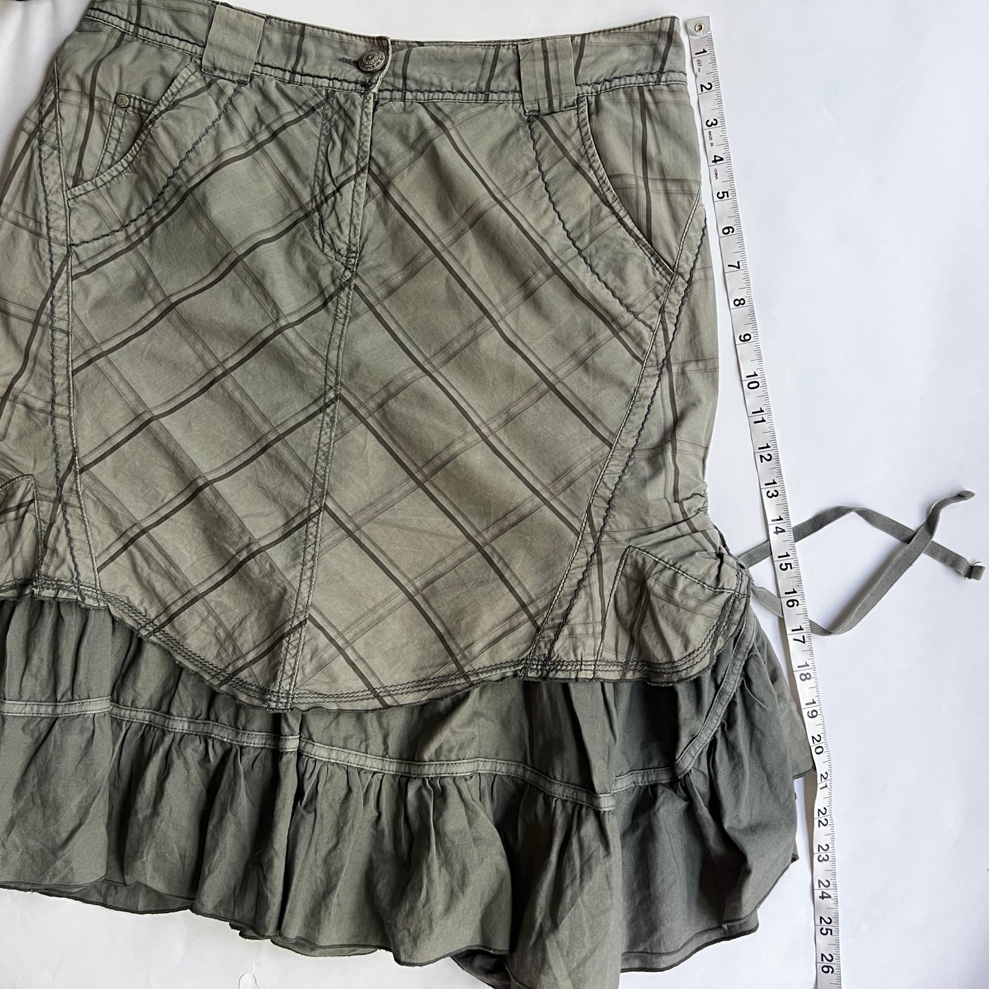 Vintage 2000s Cyber Midi Skirt