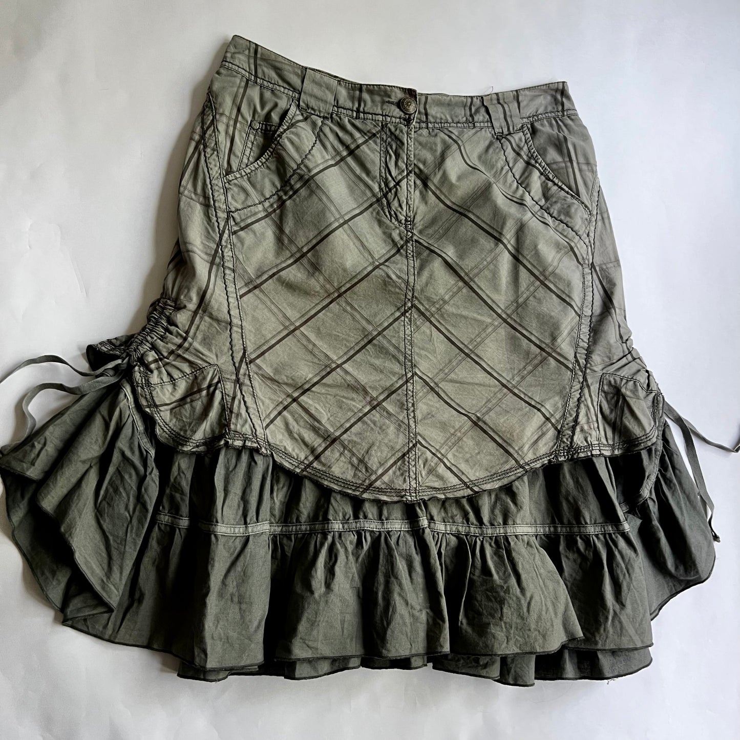 Vintage 2000s Cyber Midi Skirt